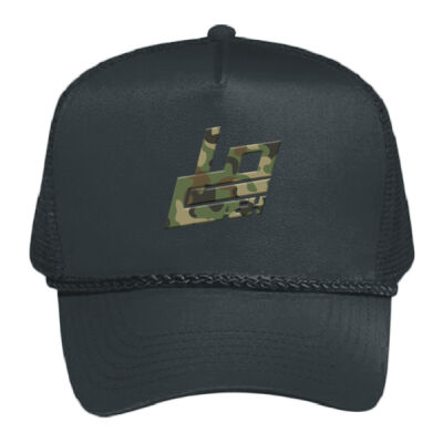 LOCASH - 5 Panel Mid Profile Mesh Back Trucker Hat Thumbnail