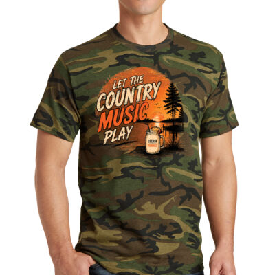 Let the Country Music Play  - Orange & Camo Thumbnail